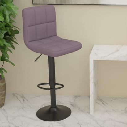 Scaun de bar, gri taupe, material textil GartenMobel Dekor