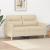 Canapea cu 2 locuri, crem, 120 cm, material textil GartenMobel Dekor