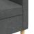 Canapea cu 3 locuri, gri închis, 210 cm, material textil GartenMobel Dekor