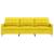 Canapea cu 3 locuri, galben deschis, 210 cm, material textil GartenMobel Dekor