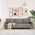 Canapea cu 3 locuri, taupe, 210 cm, material textil GartenMobel Dekor