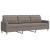 Canapea cu 3 locuri, taupe, 210 cm, material textil GartenMobel Dekor