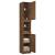 Dulap de baie, stejar maro, 32x34x188,5 cm, lemn prelucrat GartenMobel Dekor