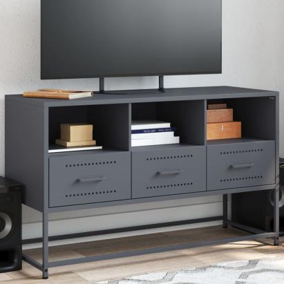 Dulap TV, antracit, 100,5x39x60,5 cm, oțel GartenMobel Dekor