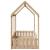 Cadru pat tip casă pentru copii, 80x160 cm, lemn masiv de pin GartenMobel Dekor