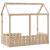 Cadru pat tip casă pentru copii, 70x140 cm, lemn masiv de pin GartenMobel Dekor