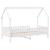Cadru pat tip casă pentru copii alb 90x200 cm lemn masiv de pin GartenMobel Dekor