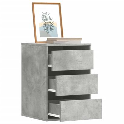 Dulap colț cu sertare gri beton 40x41x58 cm lemn prelucrat GartenMobel Dekor