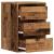 Dulap colț cu sertare lemn vechi 40x41x58 cm lemn prelucrat GartenMobel Dekor