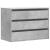 Dulap colț cu sertare gri beton 80x41x58 cm lemn prelucrat GartenMobel Dekor