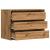 Dulap colț sertare stejar artizanal 80x41x58 cm lemn prelucrat GartenMobel Dekor