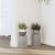 Suport de plante, 2 buc., gri beton, 10x10x18 cm lemn prelucrat GartenMobel Dekor