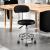 Scaun ergonomic fara manere, inaltime reglabila, baza cromata, polipropilena, set 2 bucati MultiMark GlobalProd