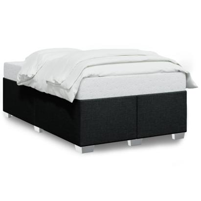 Cadru de pat, negru, 120x190 cm, material textil GartenMobel Dekor