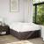 Cadru de pat, maro închis, 120x190 cm, material textil GartenMobel Dekor