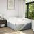 Cadru de pat, gri deschis, 120x200 cm, material textil GartenMobel Dekor