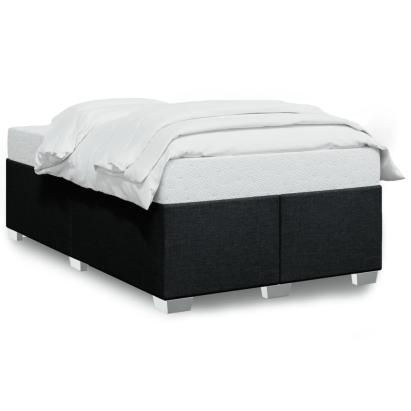 Cadru de pat, negru, 120x200 cm, material textil GartenMobel Dekor