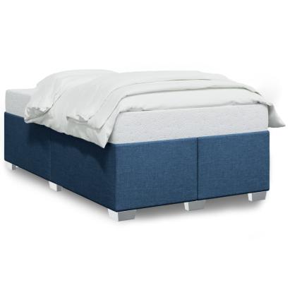 Cadru de pat, albastru, 120 x 200 cm, material textil GartenMobel Dekor
