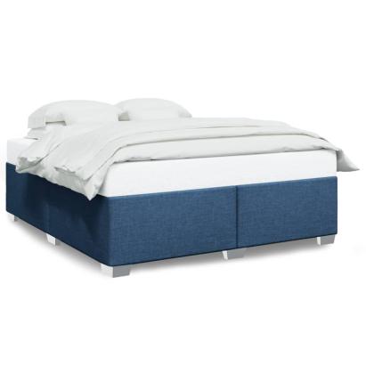 Cadru de pat, albastru, 180 x 200 cm, material textil GartenMobel Dekor