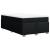 Pat box spring cu saltea, negru, 120x200 cm, textil GartenMobel Dekor