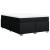 Pat box spring cu saltea, negru, 140x200 cm, textil GartenMobel Dekor