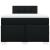 Pat box spring cu saltea, negru, 120x200 cm, textil GartenMobel Dekor