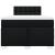 Pat box spring cu saltea, negru, 120x200 cm, textil GartenMobel Dekor