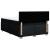 Pat box spring cu saltea, negru, 160x200 cm, textil GartenMobel Dekor