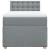 Pat box spring cu saltea, gri deschis, 90x200 cm, textil GartenMobel Dekor