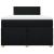 Pat box spring cu saltea, negru, 120x200 cm, textil GartenMobel Dekor