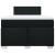 Pat box spring cu saltea, negru, 120x190 cm, catifea GartenMobel Dekor