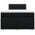 Pat box spring cu saltea, negru, 120x200 cm, textil GartenMobel Dekor