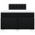 Pat box spring cu saltea, negru, 120x200 cm, textil GartenMobel Dekor