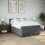 Pat box spring cu saltea, gri închis, 140x200 cm, textil GartenMobel Dekor