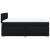 Pat box spring cu saltea, negru, 140x200 cm, textil GartenMobel Dekor