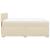 Pat continental cu saltea, crem, 140x200 cm, material textil GartenMobel Dekor