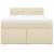 Pat continental cu saltea, crem, 140x200 cm, material textil GartenMobel Dekor