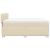 Pat continental cu saltea, crem, 140x200 cm, material textil GartenMobel Dekor