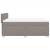 Pat box spring cu saltea, gri taupe, 160x200 cm material textil GartenMobel Dekor