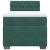 Pat box spring cu saltea, verde închis, 90x190 cm, catifea GartenMobel Dekor