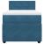 Pat box spring cu saltea, albastru, 90x190 cm, catifea GartenMobel Dekor