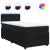 Pat box spring cu saltea, negru, 100x200 cm, catifea GartenMobel Dekor