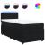 Pat box spring cu saltea, negru, 100x200 cm, catifea GartenMobel Dekor