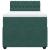 Pat box spring cu saltea, verde închis, 100x200 cm, catifea GartenMobel Dekor