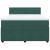 Pat box spring cu saltea, verde închis, 160x200 cm, catifea GartenMobel Dekor