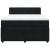 Pat box spring cu saltea, negru, 160x200 cm, catifea GartenMobel Dekor