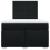 Pat box spring cu saltea, negru, 120x190 cm, catifea GartenMobel Dekor