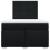 Pat box spring cu saltea, negru, 120x200 cm, textil GartenMobel Dekor