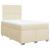 Pat box spring cu saltea, crem, 120x200 cm, textil GartenMobel Dekor