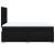Pat box spring cu saltea, negru, 120x200 cm, textil GartenMobel Dekor
